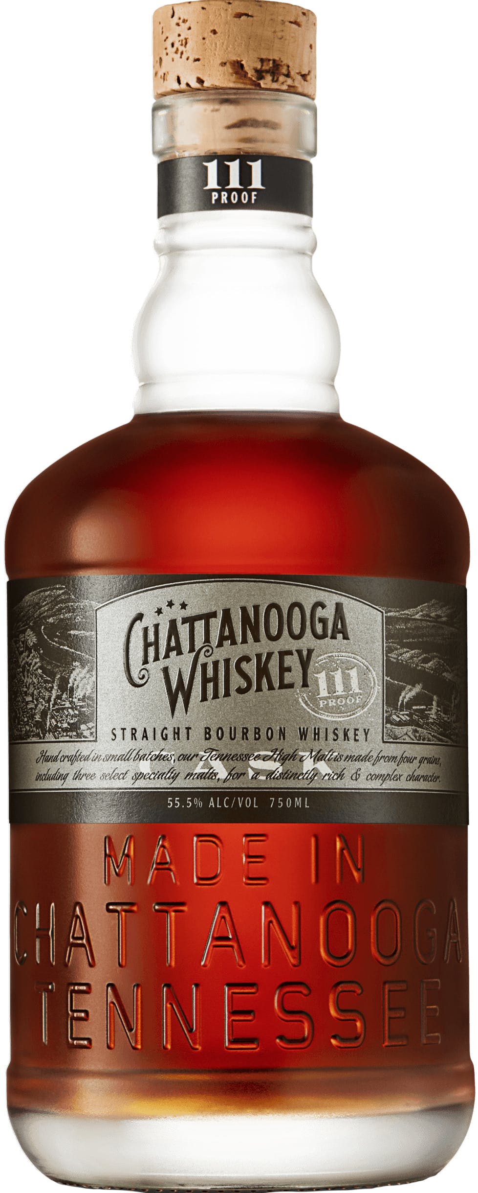 Chattanooga Tennessee High Malt Cask Whiskey 111 Proof cheap